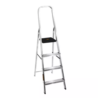 Escalera Reforzada de Aluminio Black&Decker, 4 escalones, 150 Kg