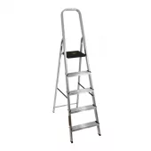 Escalera Reforzada de Aluminio Black&Decker, 5 escalones, 150 Kg