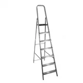 Escalera Reforzada de Aluminio Black&Decker, 7 escalones, 150 Kg