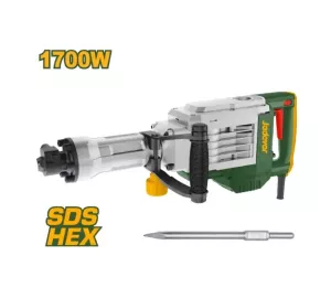 Martillo demoledor 1700W 14Kg 50J Hex (28mm) Jadever